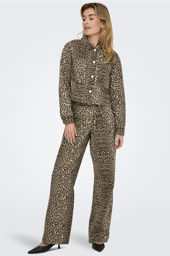 ONLNAOMI AOP JACKET OTW 15347129 Toasted Coconut/LEO